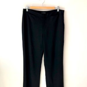 CLUB MONACO BLACK HIGH WAIST WIDE LEG WOOL TROUSERS SIZE 10
